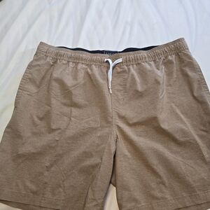 Men's Casual Tan Athletic Shorts